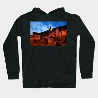 Old town, dusk, Bacharach, Middle Rhine, Rhine, evening Hoodie